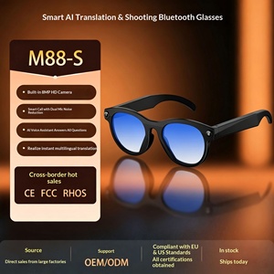 Nouvelles Lunettes Intelligentes M88-S Transfrontalières avec IA 8 Mégapixels, Traduction Simultanée, Photo Anti-Tremblement, Enregistrement Vidéo HD et Écran Tactile - Product Image 1