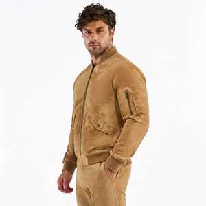 แจ็คเก็ตวาร์ซิตี้ผู้ชายสั่งทำขายส่ง เสื้อแจ็คเก็ตหนังแกะคลาสสิก แจ็คเก็ตเบสบอลดีไซเนอร์สำหรับผู้ชาย - Product Image 2