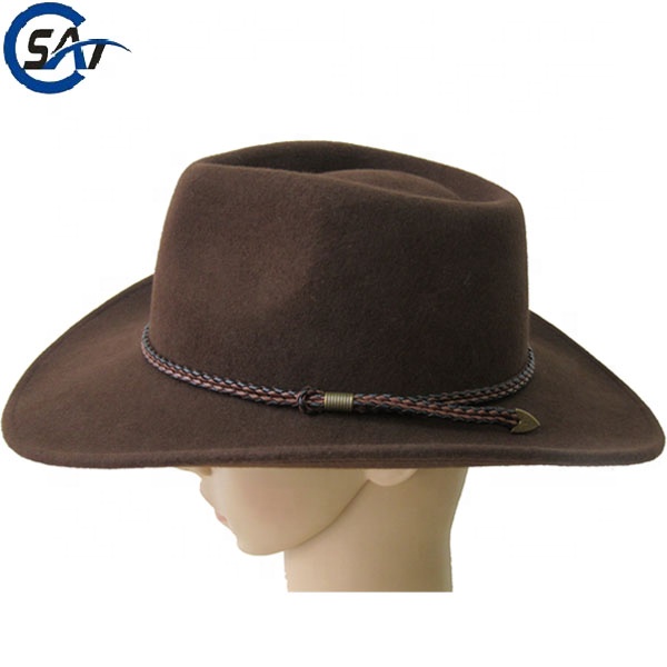 Винтажные ковбойские шляпы из 100% шерсти