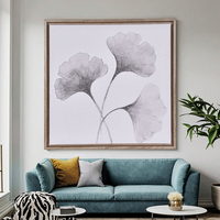 Cadre photo carré en toile mate Art Déco simple et élégant