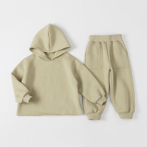 Nouvelle tendance Vêtements pour enfants Ensemble costume Sweat à capuche et pantalon deux pièces pour bébés Ensembles de vêtements pour enfants - Product Image 2