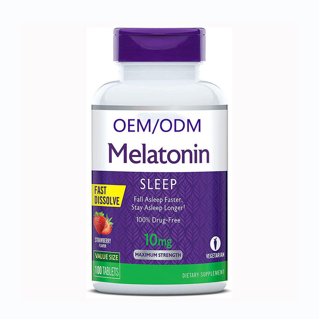 Factory Direct 10mg Melatonin Tablets for Adults and Teenagers Stable Sleep Needle Shaped OEM Not for Pregnant Women
