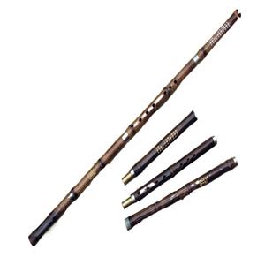 Flauta de Bambú Tradicional China Hecha a Mano, Instrumento Musical para el Hogar, Tonos C-D-E-F-G, Acabado Natural/Lacado, Bolsa de Terciopelo - Product Image 1