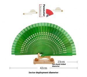 Fashion Elegant <b>White</b> <b>Lace</b> Wedding Vintage Folding Handmade Bamboo Fan with Tassels Painted Eco-friendly Customizable - Product Image 6