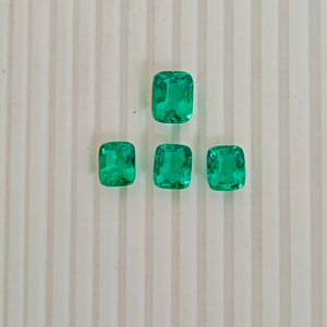 Esmeraldas Colombianas Cultivadas en Laboratorio, Corte Cojín, Color Verde, Gemas Sueltas de Calidad Premium para Joyería, Venta al Por Mayor - Product Image 6