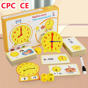 Kit <span class=keywords><strong>de</strong></span> <span class=keywords><strong>Reloj</strong></span> Interactivo para Niños, Juguete Educativo con Tarjetas <span class=keywords><strong>de</strong></span> Rompecabezas y Dados para el Aprendizaje Temprano del Reconocimiento del Tiempo - Product Image 5