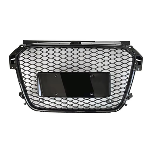 Griglia griglia anteriore <span class=keywords><strong>nera</strong></span> lucida a nido d'ape stile auto RS1 per <span class=keywords><strong>Audi</strong></span> <span class=keywords><strong>A1</strong></span> S1 8X 2011 2012 2013 2014 2015 - Product Image 1