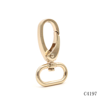 Mousqueton pivotant en nickel doré de qualité, petit fermoir pivotant en métal pour accessoires de maroquinerie