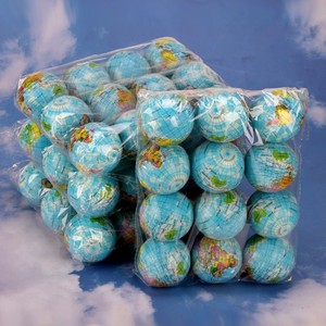 CHENXI Stress Relief Mini Educational Squeeze Earth Ball <strong>Globe</strong> 6CM PU Anti Stress Ball Fidget Toy a Pack of 12 - Product Image 1