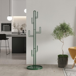 Perchero con Forma de <span class=keywords><strong>Cactus</strong></span> y Base Redonda, Estilo Italiano Minimalista, Organizador de Metal para Recibidor, Entrada, Hogar, Dormitorio, Oficina, Apartamento - Product Image 2