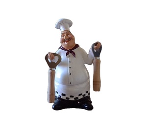 Mô Phỏng Mới Đầu Bếp Thiết Kế Trang Trí Đồ Trang Trí Muối Và Hạt Tiêu Chai Rượu Mở Bảng Tin Vui Nhộn Bức Tượng Máy Tính Để Bàn Sáng Tạo - Product Image 2