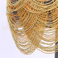 Dra-379 fait à la main de haute qualité strass verre cristal gland perles corsage Applique travail coudre fleur forme patchs