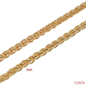Prêt à expédier chaîne de sac en métal avec breloques fleur mousqueton bretelles d'extension chaînes en or pour sac à main accepter personnalisé 1m/1.2m - Product Image 4
