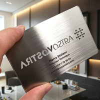 Tarjetas de Visita de Metal de Acero Inoxidable Grabadas con Logotipo Personalizado al por Mayor, Tarjetas de Membresía, Mini Etiquetas, Pago NFC