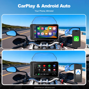 ポータブルIP67 DVR 5インチCarplay <span class=keywords><strong>Android</strong></span>オートHD IPSスクリーンオートバイ<span class=keywords><strong>GPS</strong></span>ナビゲーションワイヤレスTPMS - Product Image 4