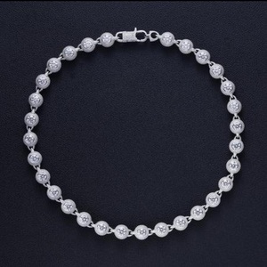 Hip Hop <b>Moissanite</b> <b>Necklace</b> for Men Luxury 925 Sterling Silver Iced Out Custom Stylish Diamond Chain Jewelry - Product Image 3