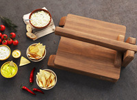 Rouleau à pâtisserie de cuisine classique écologique fait à la main et planches à pâtisserie marque personnalisable pour les crêpes de tarte aux boulettes de tortilla