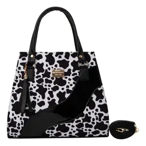 Bolso de Mano para Mujer Fana Marian, Cuero Patentado con Estampado Animal, Estilo Lujoso, Asas Superiores, Uso Diario - Product Image 1