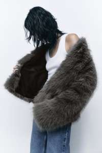 2022 <span class=keywords><strong>ZA</strong></span> <span class=keywords><strong>RA</strong></span> nuovo stile da donna giacca in pelliccia di coniglio con collo a V cappotti caldi invernali alla moda corti da donna - Product Image 4