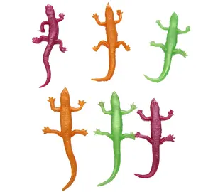 Mini bulk plastic animal toys rubber lizard