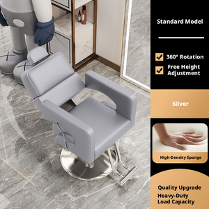 Sedia da Salone Idraulica Robusta, Poltrona da Barbiere Girevole Regolabile Premium per Uso Professionale - Product Image 3