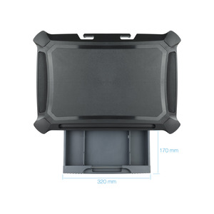 Support élévateur multi-usages avec tiroir, réglable et pliable, idéal pour optimiser l'espace et organiser les articles à la maison ou en extérieur - Product Image 3