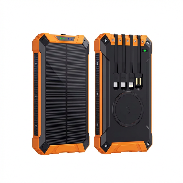 Fast Charging 20000mAh Solar Power Bank Waterproof Portable Charger for Outdoor Camping Survival DDP Support