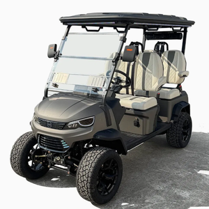 รถกอล์ฟไฟฟ้า 4 ที่นั่ง ระบบควบคุมกลาง แบตเตอรี่ลิเธียม 48V ขั้นสูง มอเตอร์ 4 กิโลวัตต์ เบรกดิสก์ไฮดรอลิกสี่ล้อ สแตนเลส - Product Image 5