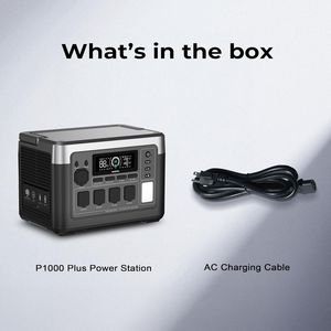 สถานีพลังงานสำรอง P1000 Plus 1800W 1KWh พลังงานแสงอาทิตย์แบบพกพา พร้อมตัวควบคุม MPPT สำหรับใช้งานกลางแจ้ง - Product Image 1