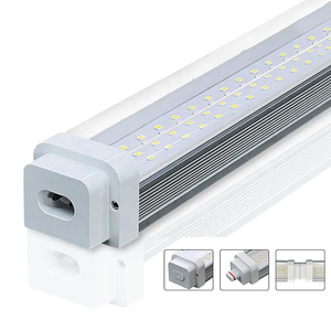 Banqcn Oem Odm Lampu <span class=keywords><strong>LED</strong></span> Linear T8 Kecerahan Tinggi <span class=keywords><strong>4FT</strong></span> 8FT 160lm/W Setengah Aluminium Setengah PC IP55 Tahan Air - Product Image 2
