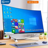 PC Todo en Uno Curvo de 24/27/32 Pulgadas para Juegos, Computadora de Escritorio Intel Core I5/i7/i9