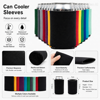 Support isotherme en néoprène personnalisé avec logo pour canettes et bouteilles de bière – Cadeau idéal pour mariages et fêtes – Enfriador de Latas vierge