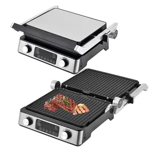 Aifa 180 grados Indicador de comida lista waffle sándwich 3 en 1 Fabricante Panini prensa Parrilla de contacto eléctrica para uso doméstico