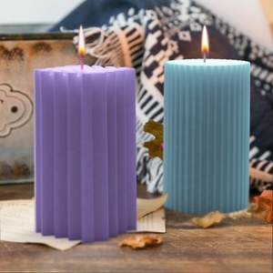 B-5527 fai da te colla di cristallo resina epossidica stampo striscia cilindro cuboide candela stampo in Silicone decorazioni per la casa all'ingrosso aromaterapia cera stampo - Product Image 2