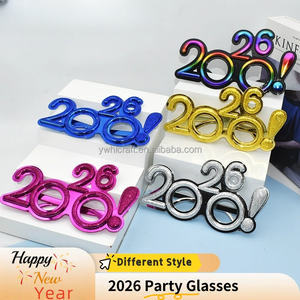 Occhiali da Festa <span class=keywords><strong>HLC</strong></span> OEM 2026 Oro e Nero Leggeri a Forma di Stella e Cuore con Glitter per Celebrazioni Natalizie - Product Image 2