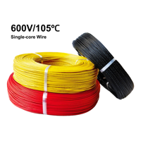 Cable de Alimentación de Alta Resistencia UL1015 6AWG, PVC Blanco, 600V 105°C, Cable de Conexión de Cobre Estañado para Baterías de Almacenamiento de Energía e Inversores Solares
