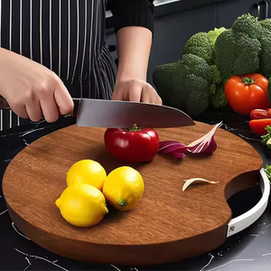 Tabla de Cortar de Madera de Ébano Natural para Cocina, Tabla para Picar Frutas y <span class=keywords><strong>Verduras</strong></span>, Estilo Simple, Venta al por Mayor - Product Image 3