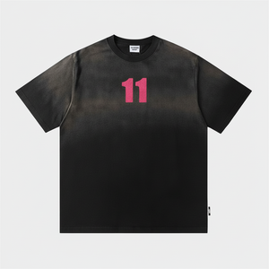 Camiseta Casual de Manga Corta para Hombre, Estilo Retro Lavado, con Estampado Digital de Letras, 100% Algodón - Product Image 1