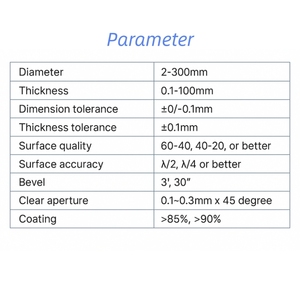 Bán hàng nóng quang học vật liệu hồng ngoại Sapphire kính cửa sổ với <span class=keywords><strong>ar</strong></span>-tráng cho Flir hệ thống - Product Image 6