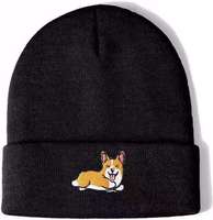 Bonnet tricoté unisexe personnalisé avec logo brodé Capybara, chaud et ajustable, style Hip-Hop, en acrylique, pour automne/hiver