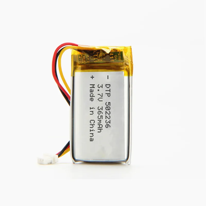 502236 3.7V 360mAh 365mAhリポバッテリーのためのシステム