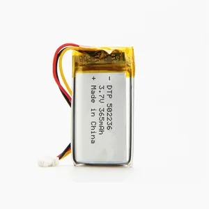 502236 de 3,7 V 360mAh batería de 365mAh lipo por sistema de pod