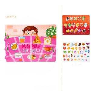 إصدار تعليمي سهل الاستخدام كتاب مزدحم لحلقة ربط ملونة للأطفال كتاب هادئ لحيوانات المزرعة وديناصور - Product Image 4