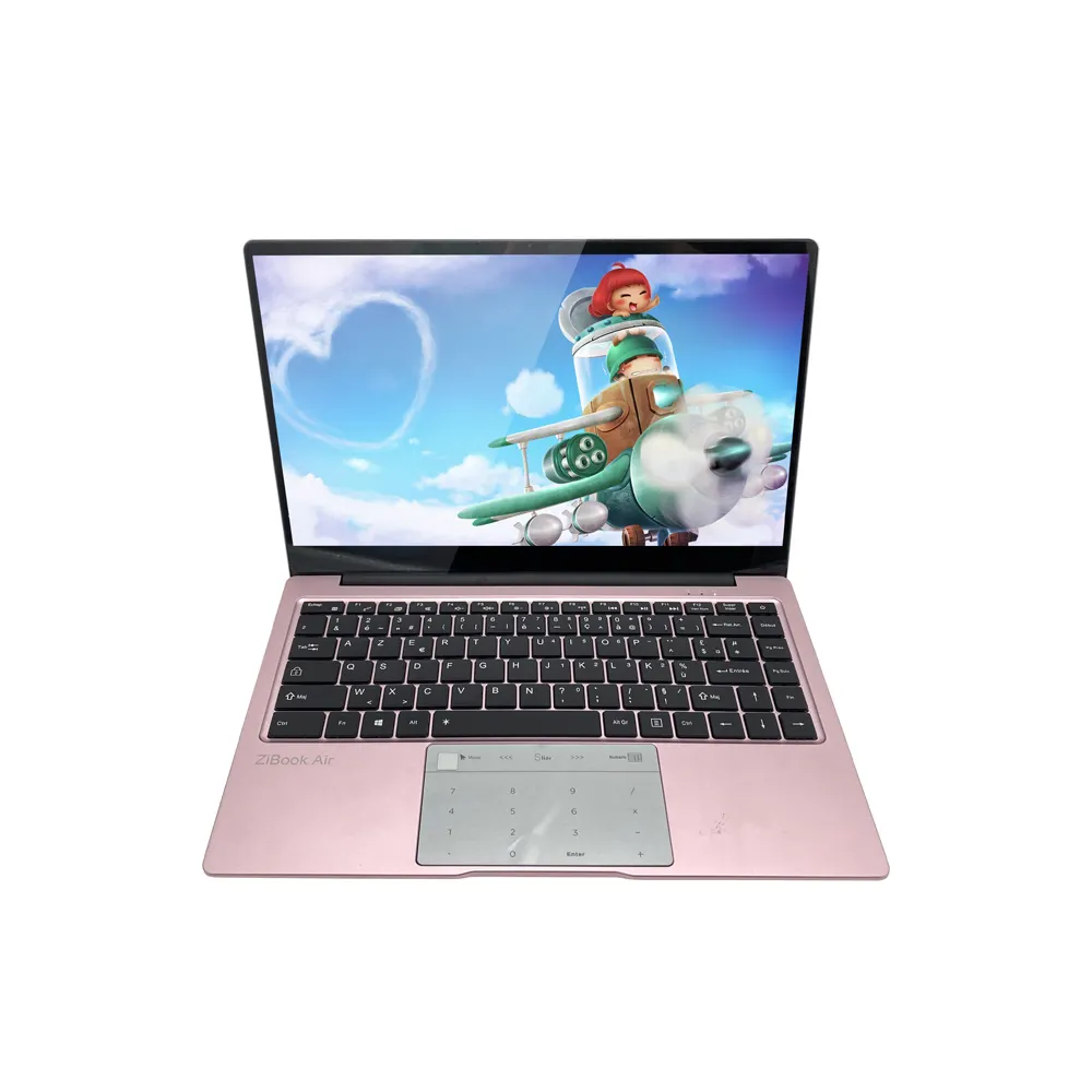 pink smart beautiful customized 14.1 inch gaming WIFI pocket core i7 laptop used gaming laptop