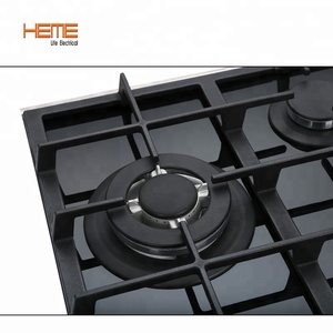 Electrodoméstico de Cocina, Vidrio Templado, 5 Quemadores, Estufa de Gas Integrada con Soporte para Sartenes de Hierro Fundido - Product Image 5