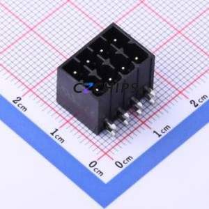 KF2EDGSR-3.5-2*4P Plug-in Terminal Block Bent Lead Through Hole,P=3.5mm Board-to-Board / Socket - Closed 2x4P 3.5mm Black - Product Image 1