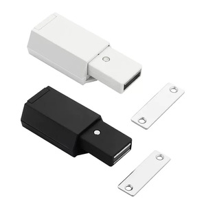 Loquet de porte en alliage de zinc, robuste, détachable, invisible, à fixation rapide, pour armoire, design minimaliste, durable - Product Image 1