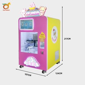 Thỏ đỏ fastserving tự phục vụ Máy làm kem phù hợp sữa chua đông lạnh máy bán kem thương mại - Product Image 3