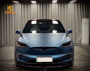 Accessoires <span class=keywords><strong>auto</strong></span> pare-chocs avant de voiture adapté au diffuseur de lèvre avant en fibre de carbone Tesla Model X - Product Image 6