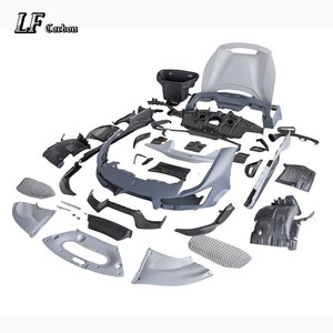 Fibra de Carbono Húmeda para Difusor de Parachoques Delantero de Ferrari <span class=keywords><strong>488</strong></span> Pista, Kit de Carrocería Facelift - Product Image 5